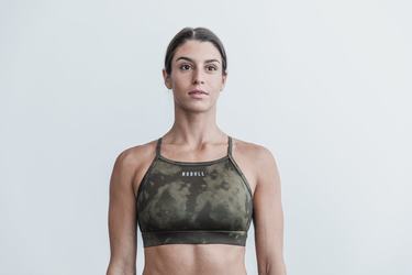 Nobull High-Neck Tie-Dye Women's Sports Bras Deep Grey | Australia (RI7096)